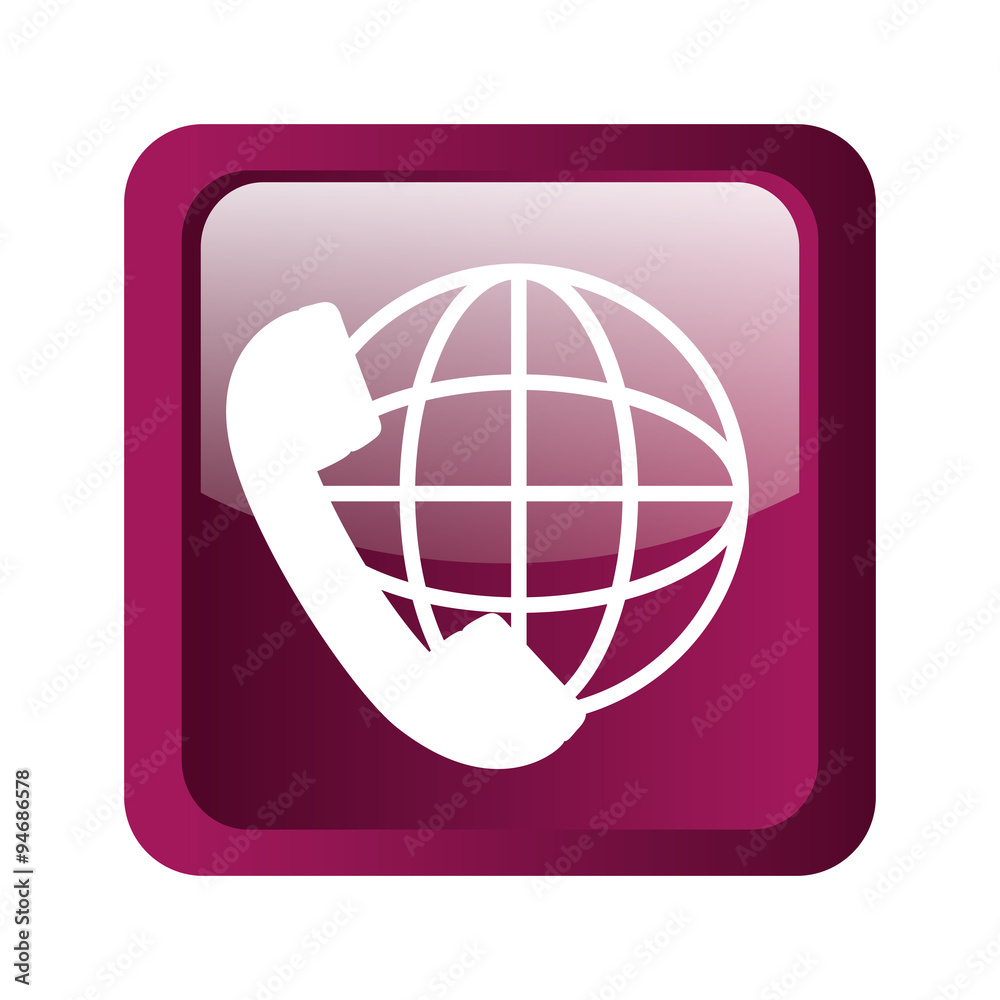 Global phone icon symbol design Global phone icon symbol design