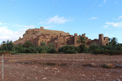 View of Ait Ben Haddou Kasbah. Ourzazate. Morocco