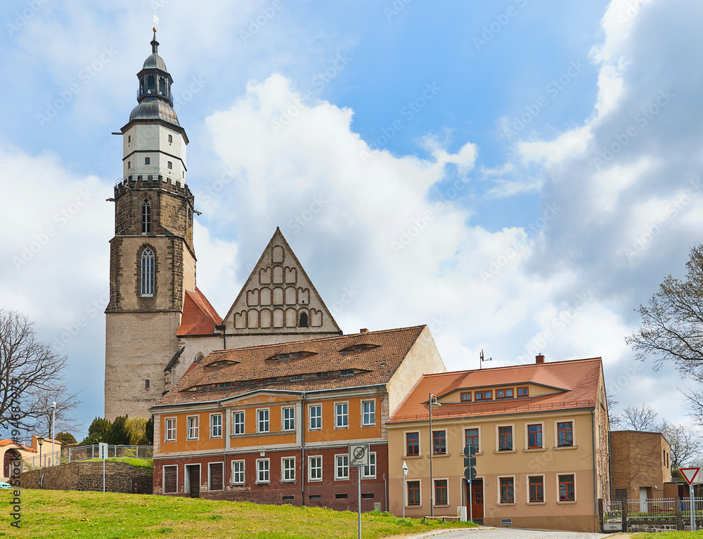 Fototapeta premium Kirche, Stadtkirche zu Kamenz in Sachsen, Deutschland