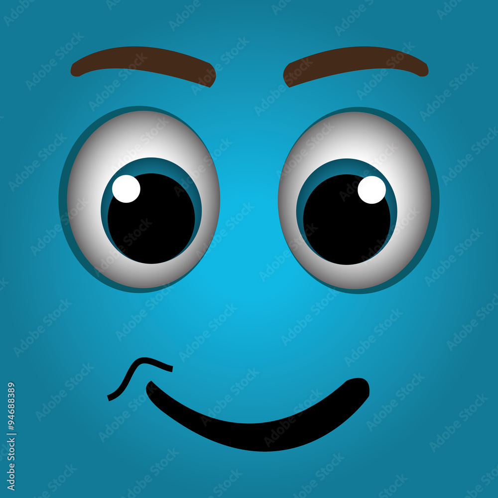 Funny emoticon cartoon design Funny emoticon cartoon design