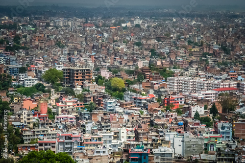 Fototapeta Naklejka Na Ścianę i Meble -  Aerial view of Kathmandu