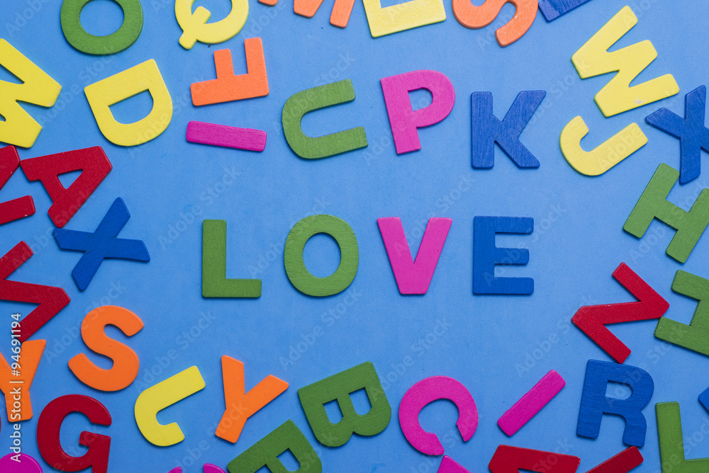 Love around wood Letters Love around wood Letters