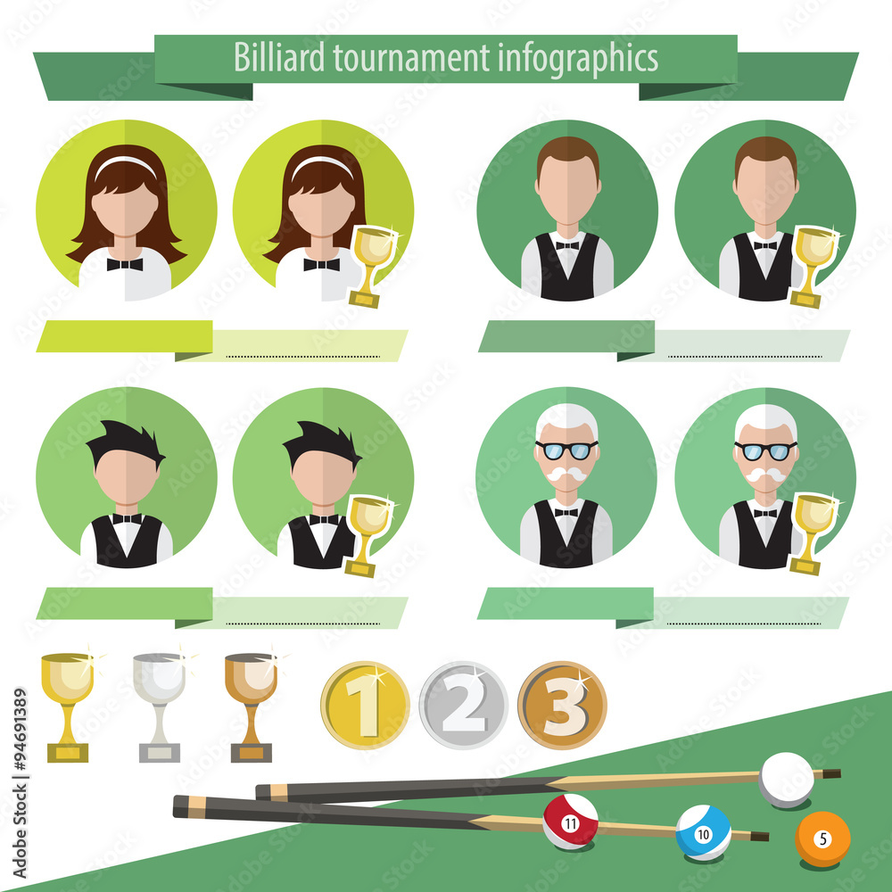 Infographics billiards Infographics billiards