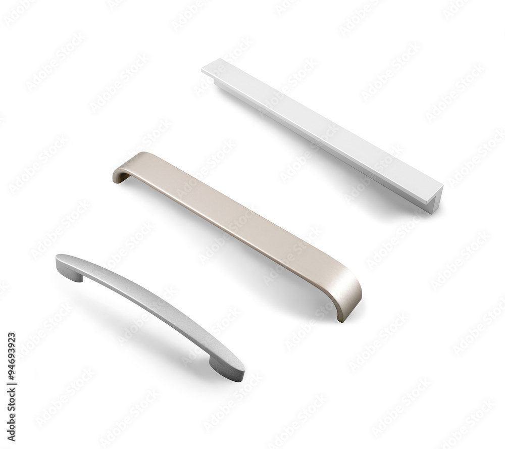 different furniture accessories - door furniture handles isolate different furniture accessories - door furniture handles isolate