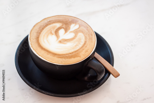 cappuccino coffee on table