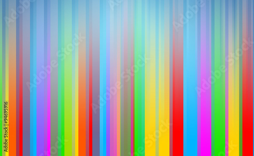 Abstract Colorful Strips on Blue Background