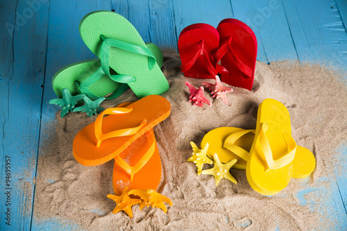 Colorful toys for children Sandbox, holiday 