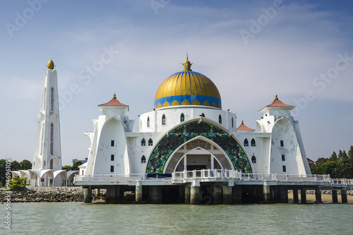Beauty of Malacca Straits Mosque. Malacca City is the capital city of the Malaysian state of Malacca. It was listed as a UNESCO World Heritage Site on 7 July 2008