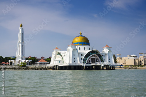 Beauty of Malacca Straits Mosque. Malacca City is the capital city of the Malaysian state of Malacca. It was listed as a UNESCO World Heritage Site on 7 July 2008