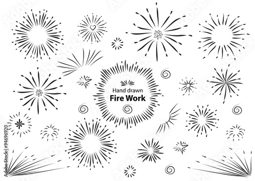 Hand drawn graphic element vector design