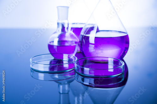 Laboratory glass, Chemistry science concept