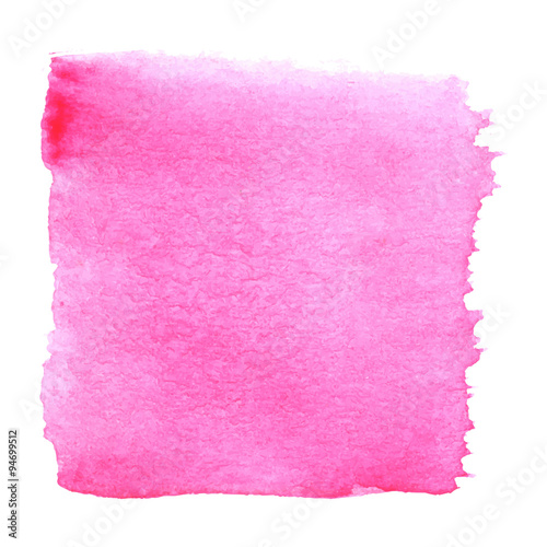 Pink watercolour abstract square painting