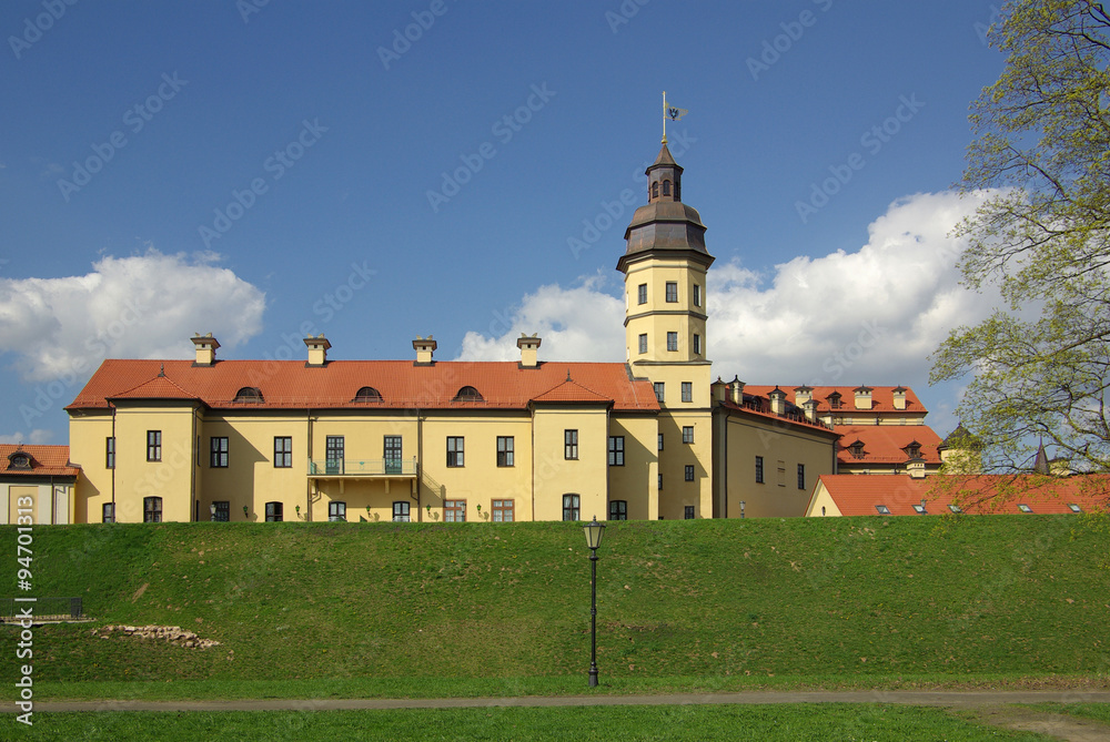 Radziwill castle in Nesvizh, Belarus