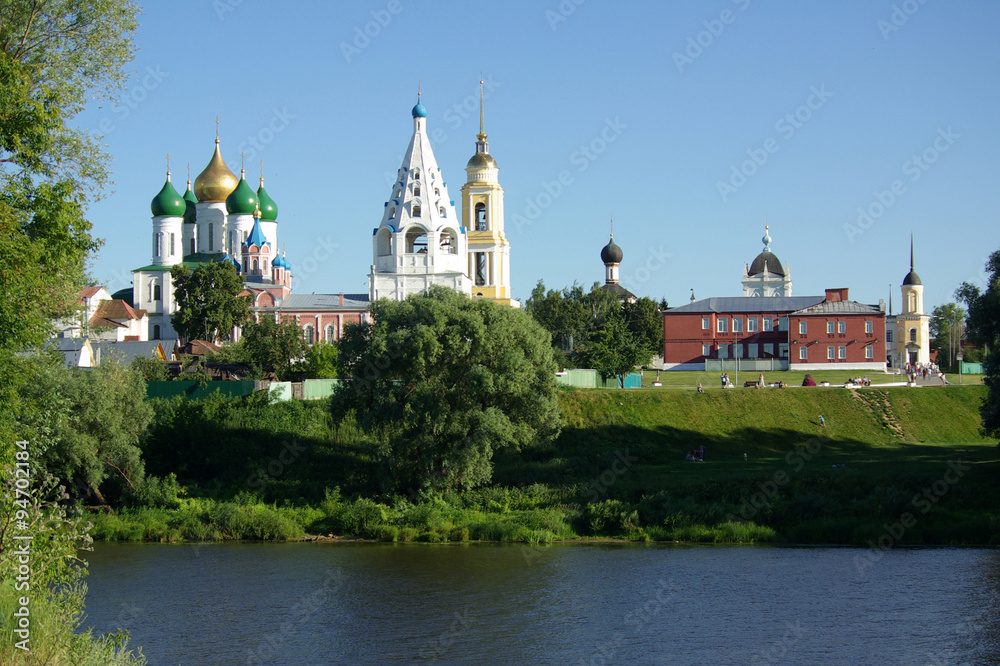 View of historical center in Kolomna from the river