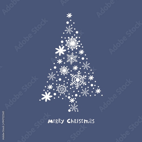 merry christmas card vector design 2016