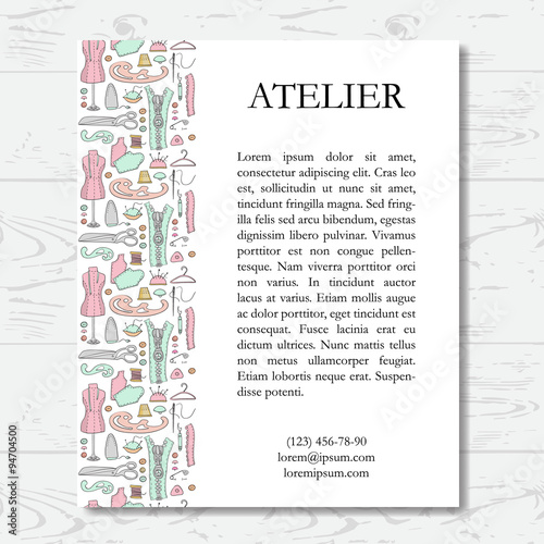 Template for atelier card