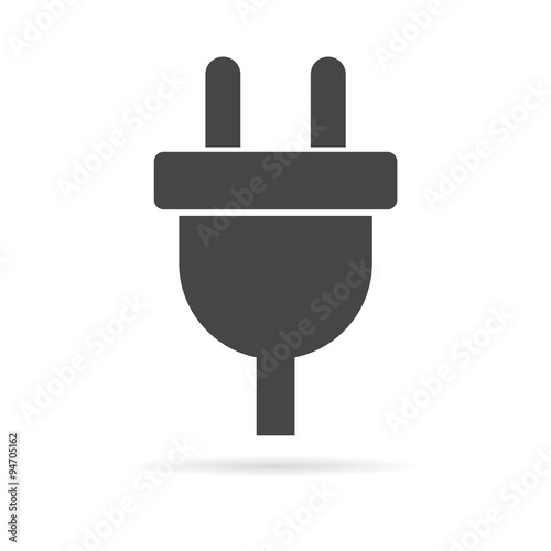 Electric plug sign icon, Power energy symbol 