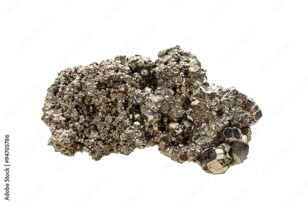 Mineral pyrite, a sample.
