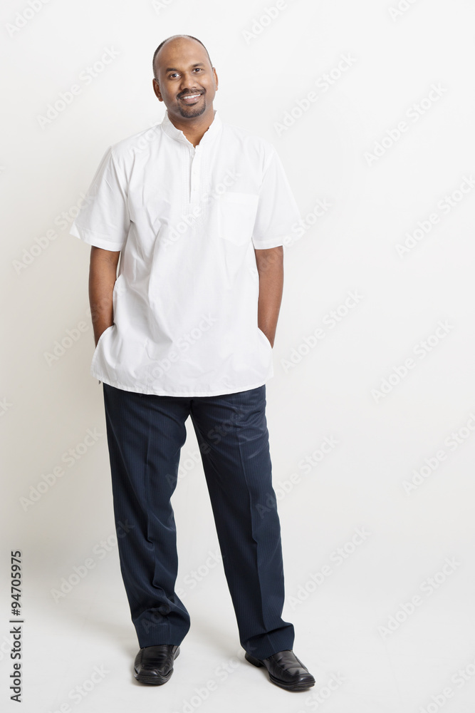 Casual mature Indian business people