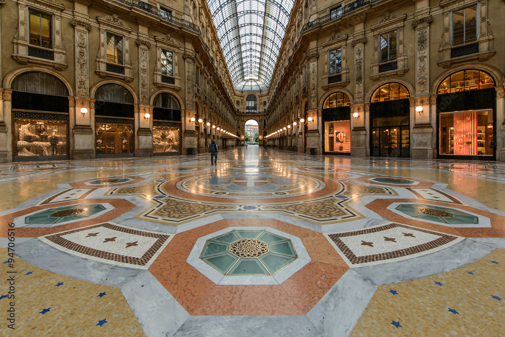 Naklejka premium Milano, Galleria Vittorio Emanuele