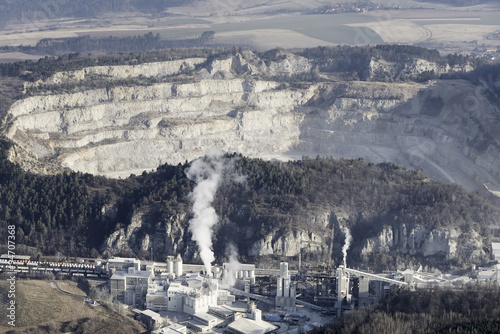 Working limestone factory