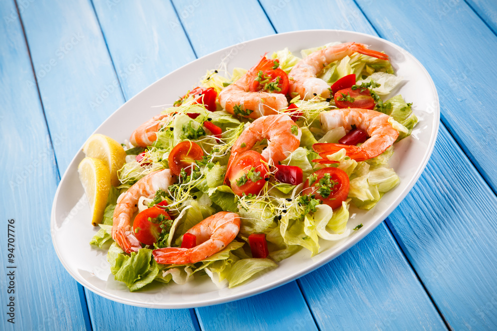 Salad with shrimps Salad with shrimps