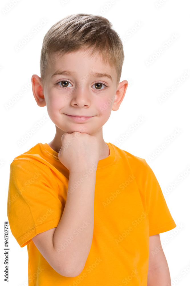 Thoughtful little boy Thoughtful little boy