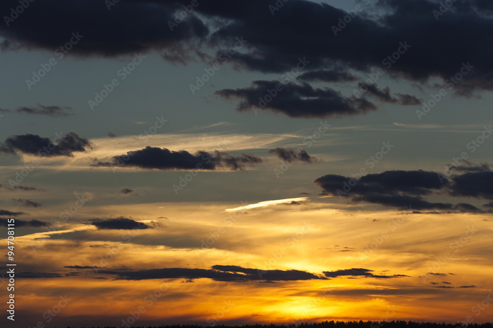 the sky, sunset the sky, sunset