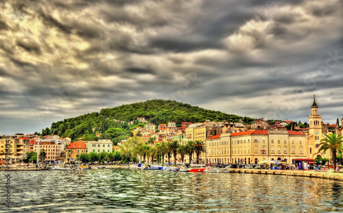 View of embankment in Split - Croatia