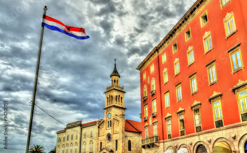 Buildings in the historic centre of Split - Croatia photo