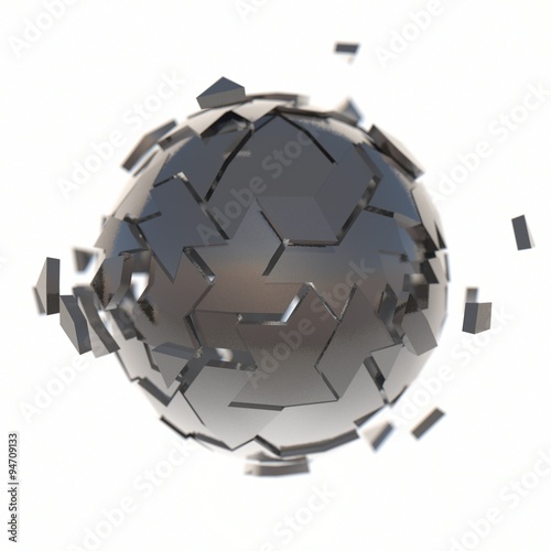 3d render structure sphere illustration