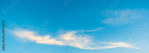 panorama image of blue clear sky on day time for.