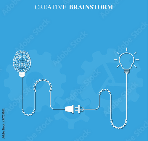 Creative brainstorm concept business