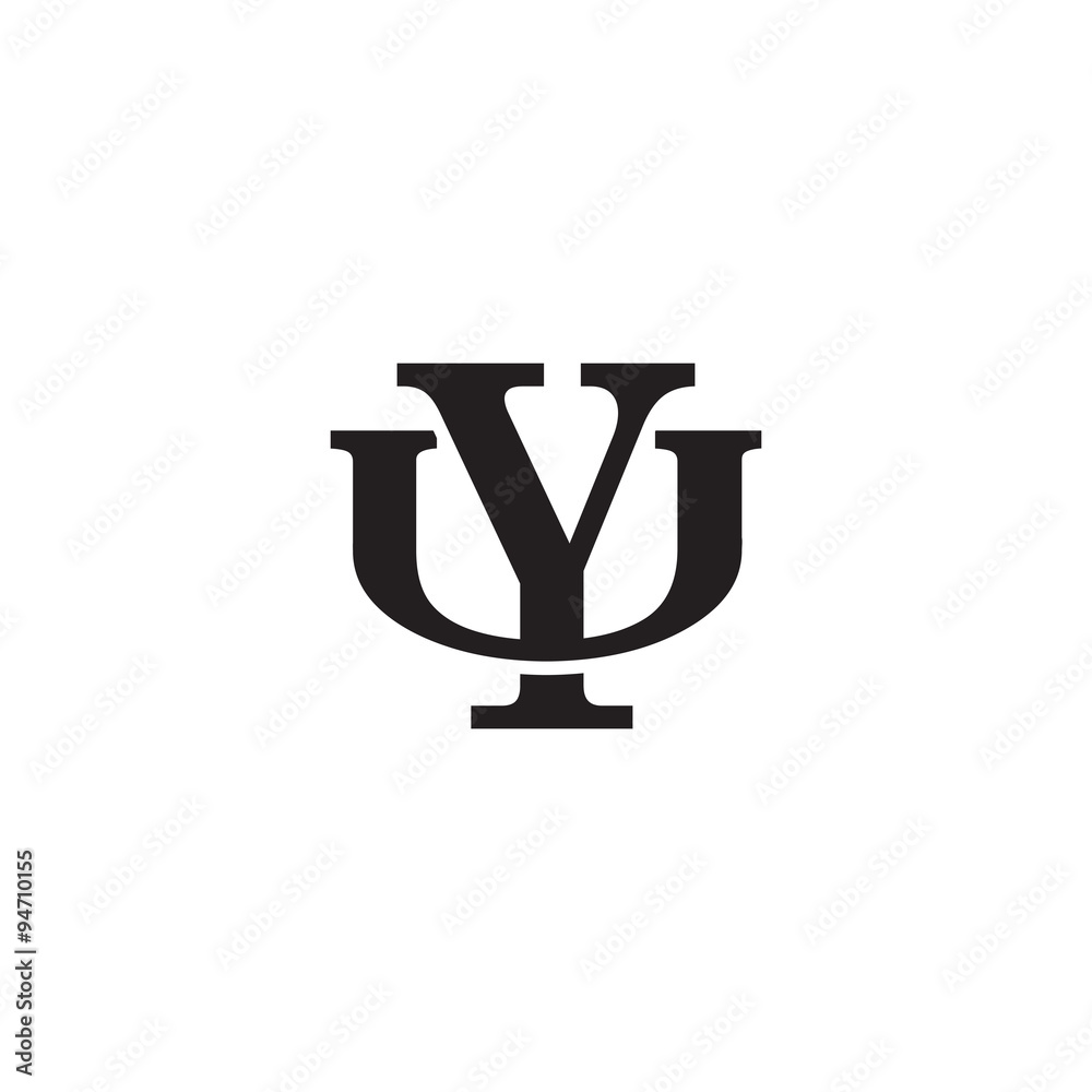 Letter U and Y monogram logo Letter U and Y monogram logo