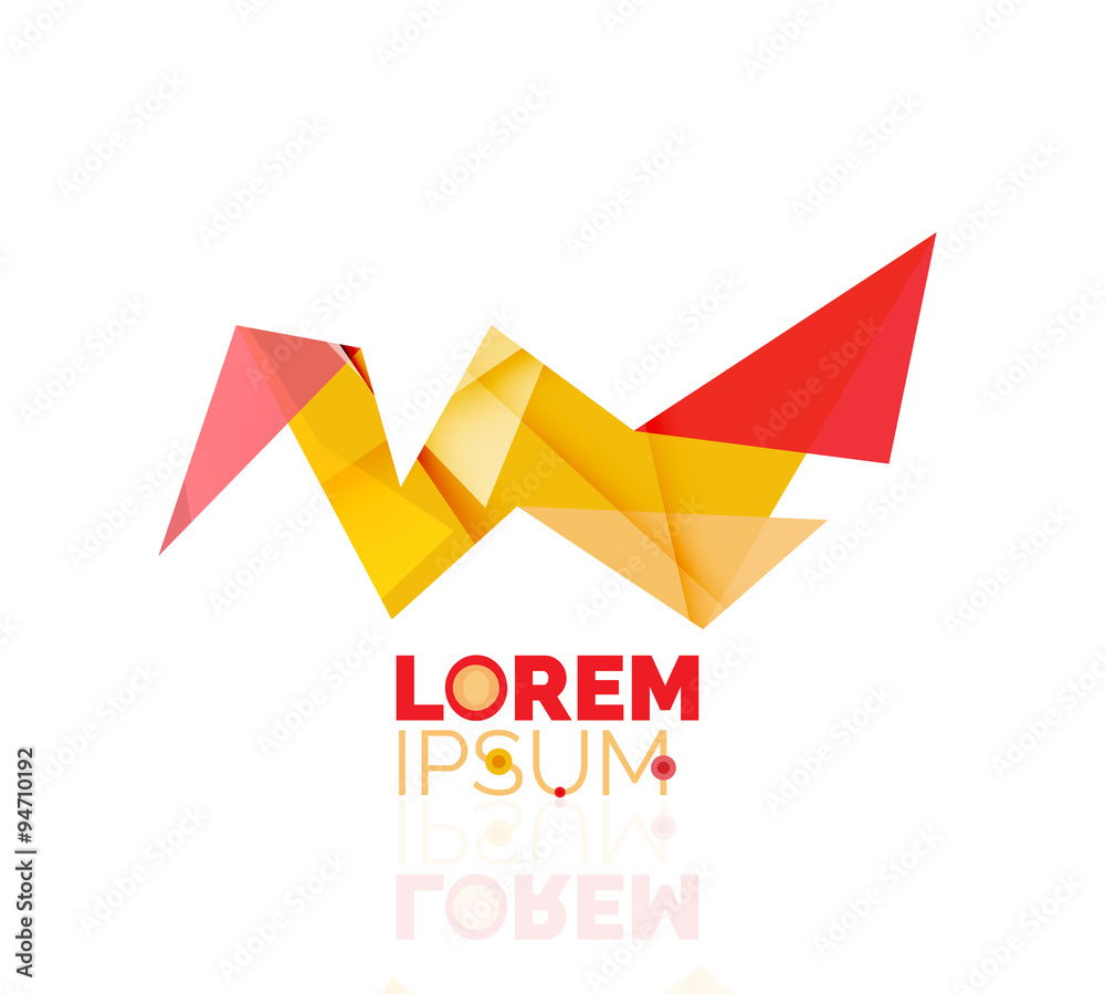 Logo, abstract geometric business icon Logo, abstract geometric business icon
