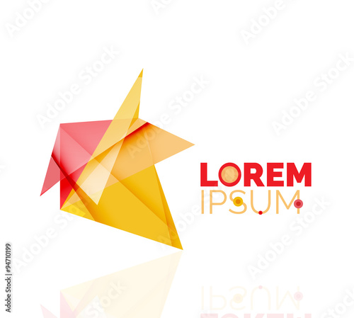 Free Download Logo, abstract geometric business icon - GFXLoad