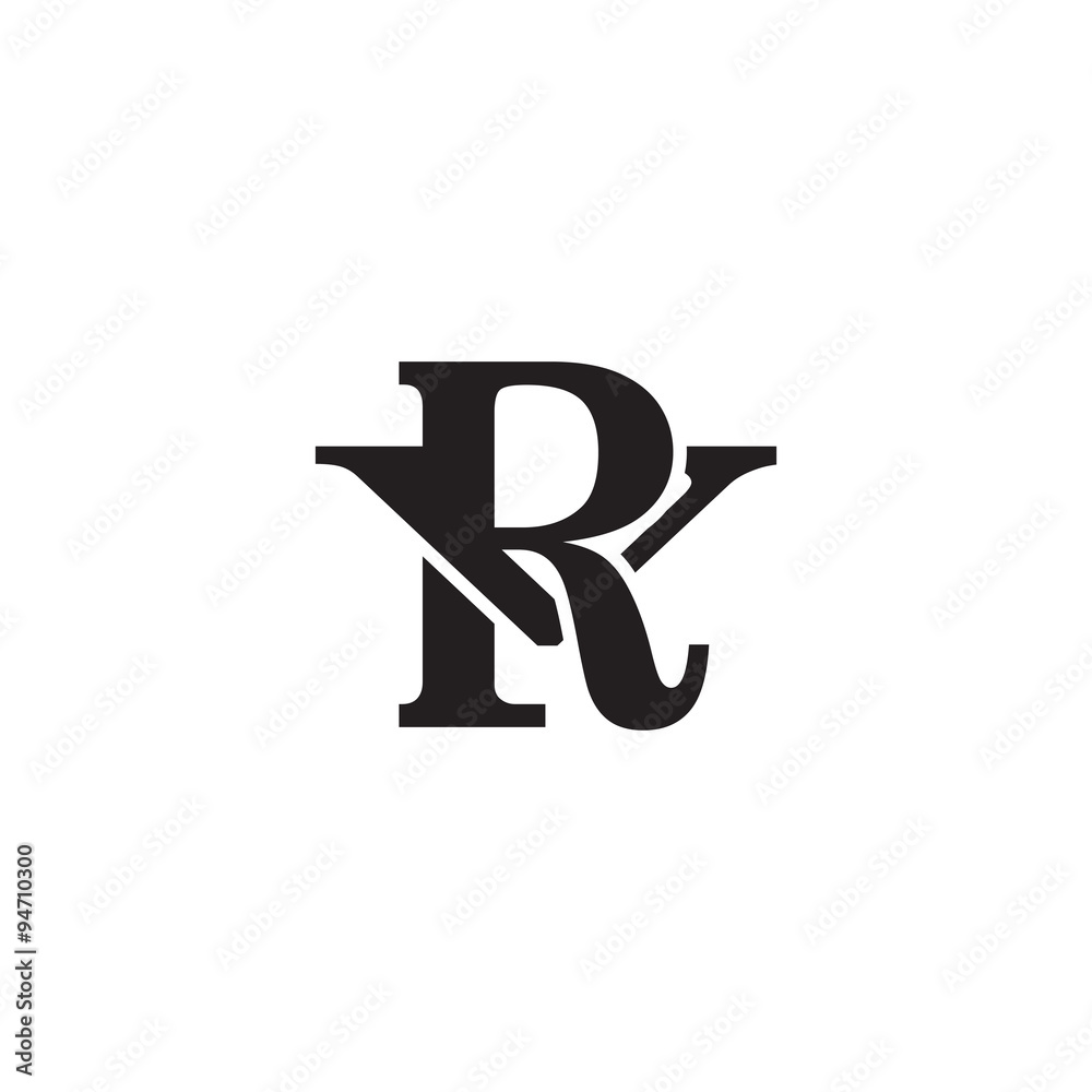 Letter V and R monogram logo Letter V and R monogram logo