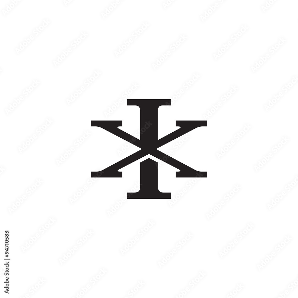 Letter X and I monogram logo Letter X and I monogram logo