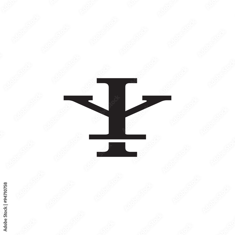 Letter Y and I monogram logo Letter Y and I monogram logo