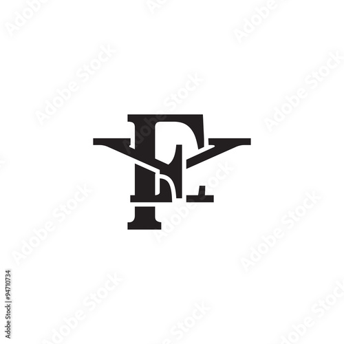Letter Y and F monogram logo