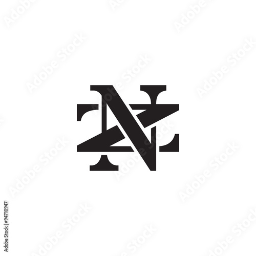 Letter Z and N monogram logo