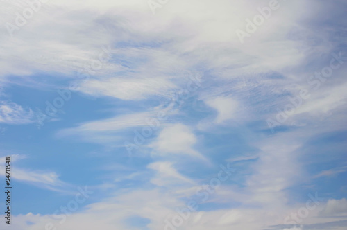 Soft cloudy on blue sky