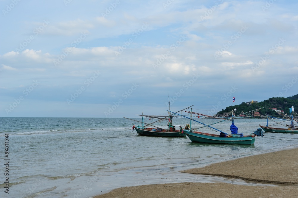 Fisherman Boats used as a vehicle for finding fish in the sea