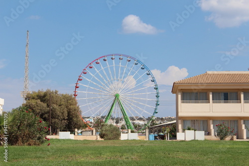 Ferris wheel in Agia Napa, Cyprys. 