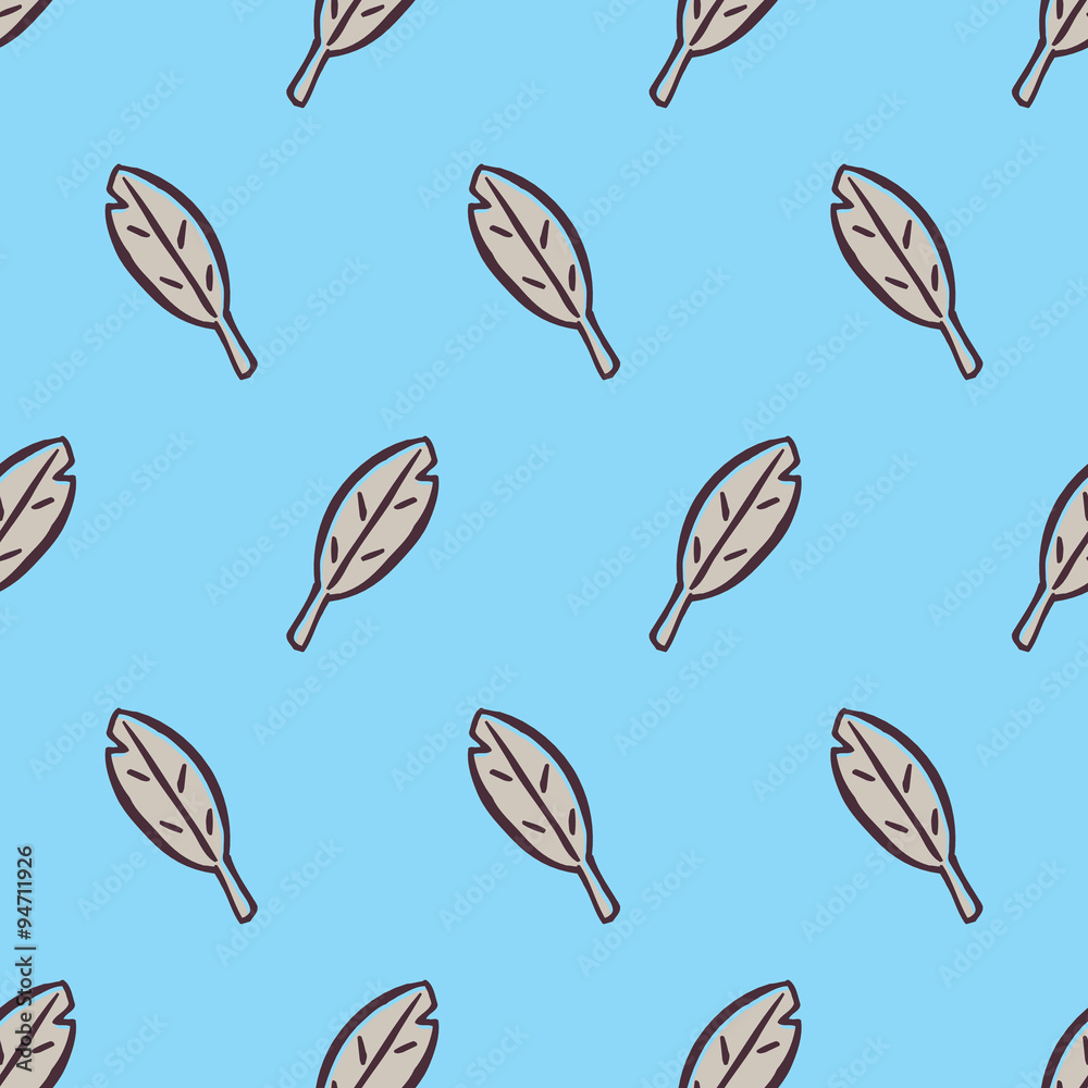 Cute leaves seamless pattern Cute leaves seamless pattern