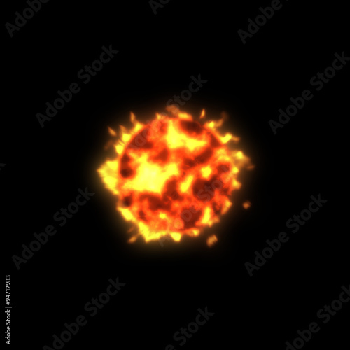 Fire ball sun