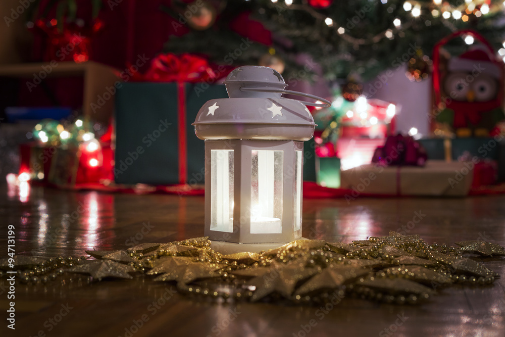 Christmas lantern close up Christmas lantern close up