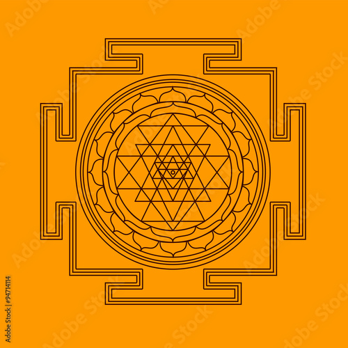 Vector Shri yantra
