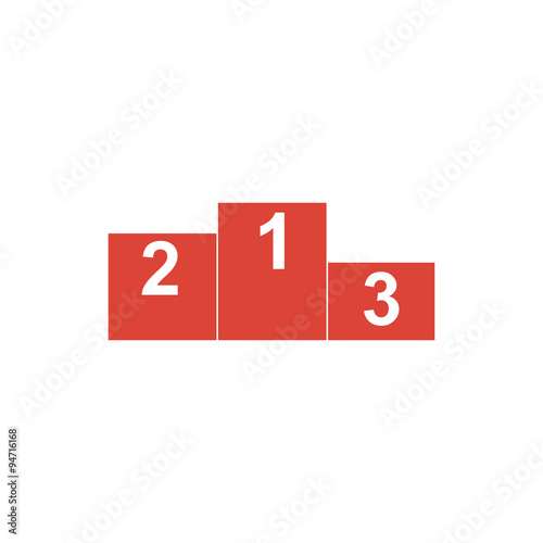 Pedestal. Flat design style eps 10