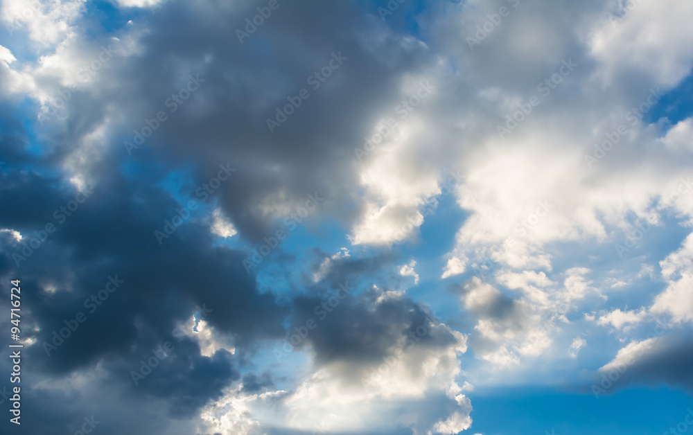 blue sky and white clouds on day time for background usage. blue sky and white clouds on day time for background usage.